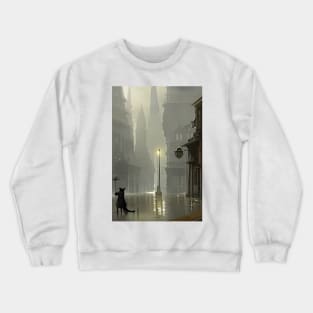 Mysterious cat Crewneck Sweatshirt